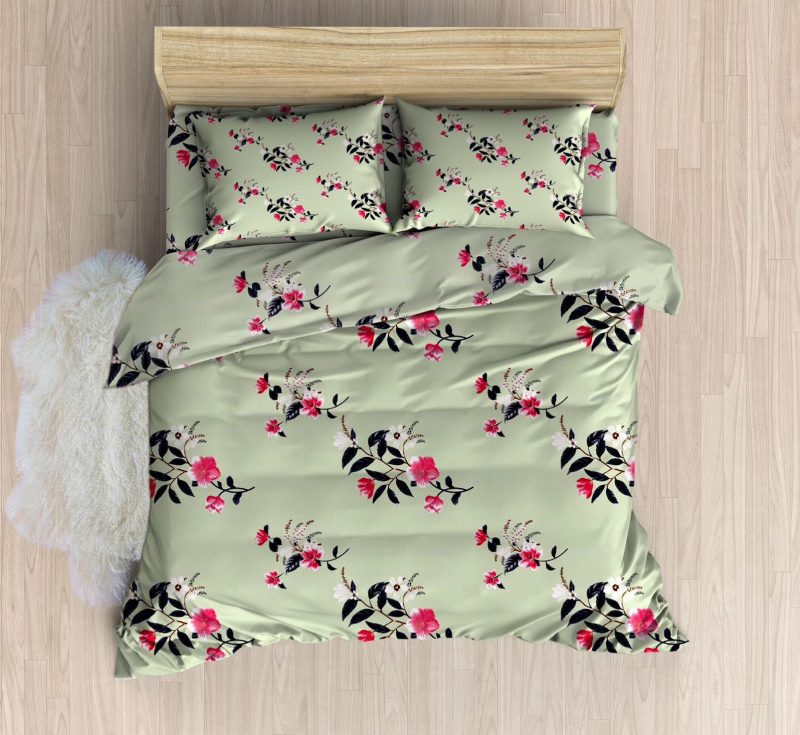 210TC Glace Cotton Elastic Fitted Premium Bedsheet