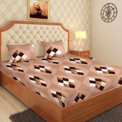 Innovative Edge Double Bed Fitted Bedsheet Set – Perfectly Fits Up to 10 Inches Mattress